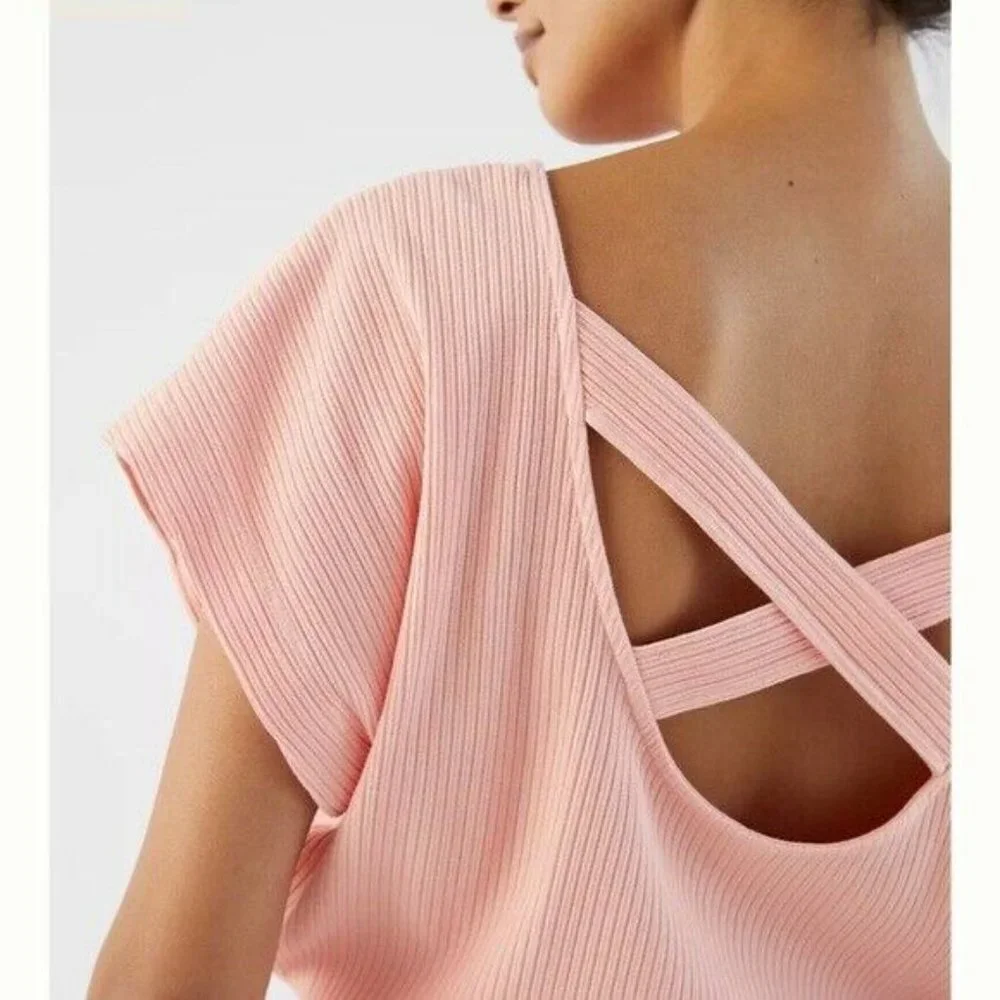 NWT Anthropologie Dolman-Sleeved Maxi Dress HTF S Peach X-Back_4